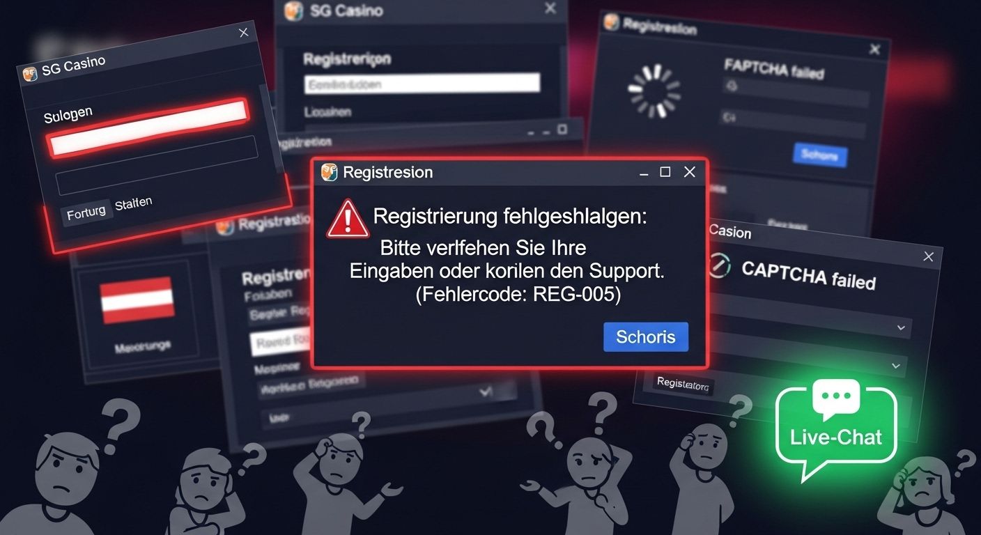 Beheben von Registrierungsproblemen create account